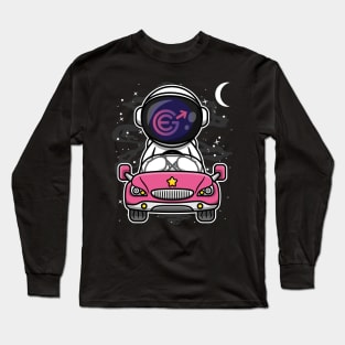 Astronaut Car Evergrow Crypto EGC Coin To The Moon Crypto Token Cryptocurrency Wallet Birthday Gift For Men Women Kids Long Sleeve T-Shirt